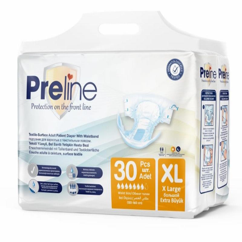 Підгузки для дорослих ТМ Preline Extra Large (XL), grade A 30 шт